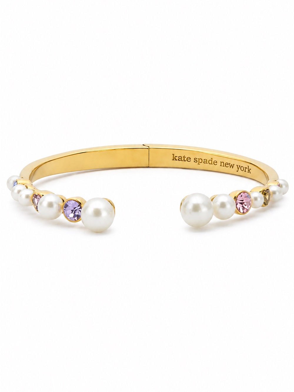 Kate Spade Pearl Caviar Hinge Cuff Bracelet